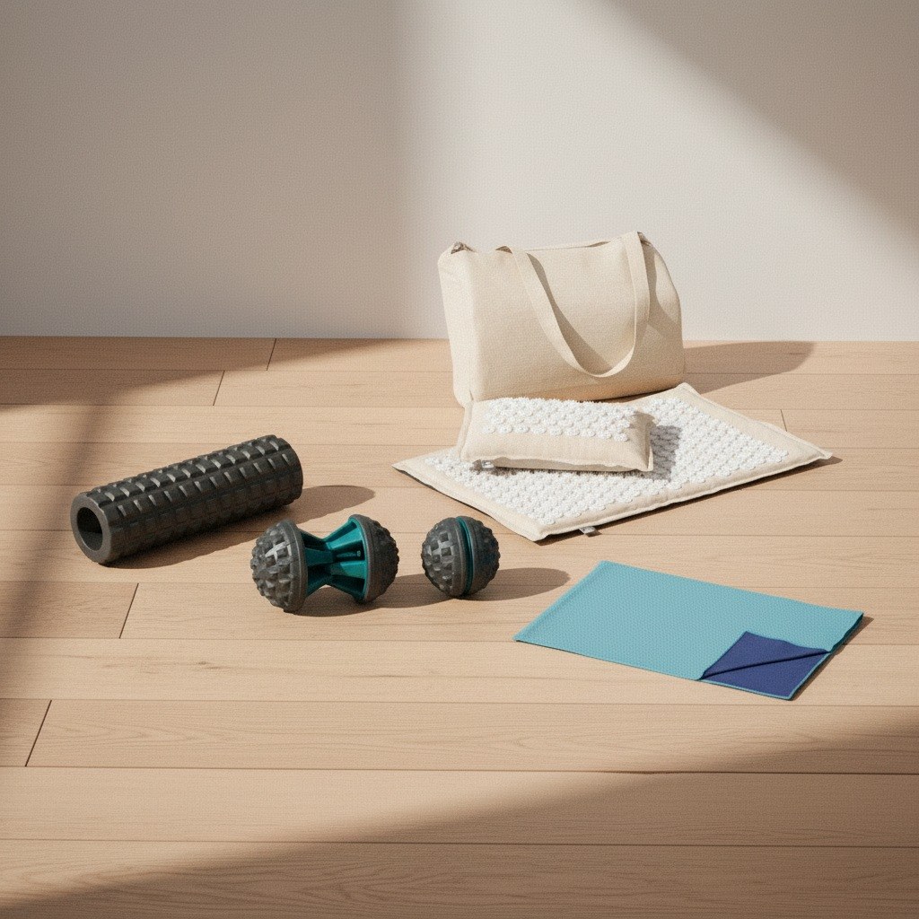 Recovery Reset Bundle - foam roller, duo massage ball, acupressure set and cooling towel